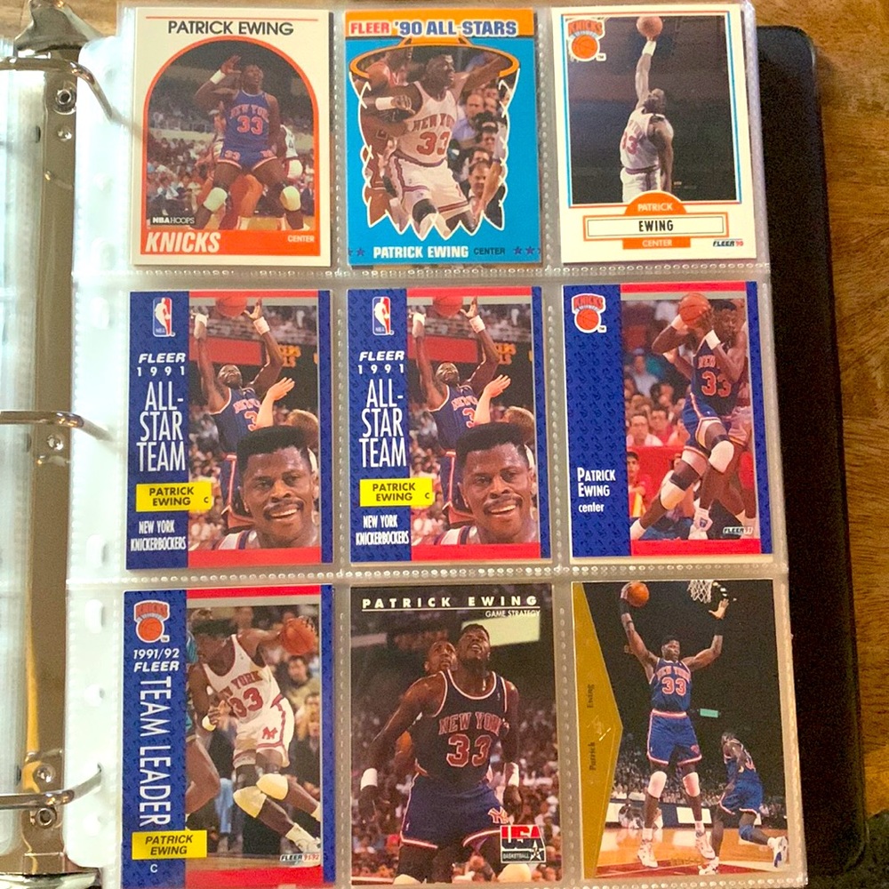Patrick Ewing card lot - 6 cards